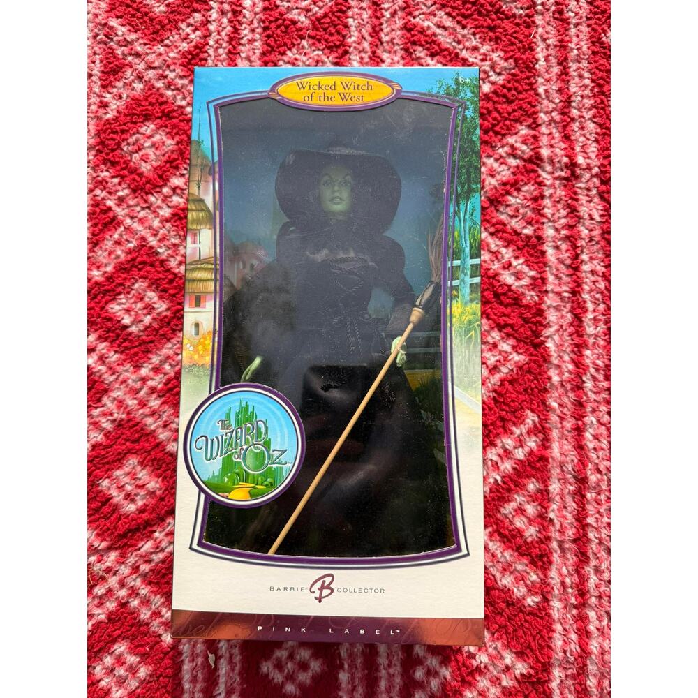 Barbie Collector Wizard of Oz Wicked Witch of the West Pink Label Doll NIB K8685